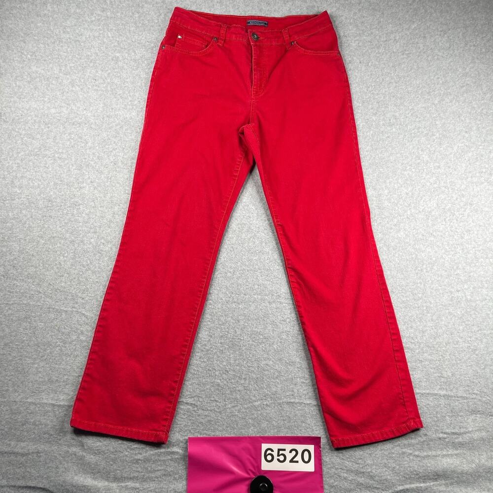 Bandolino Mandie Denim Jeans Womens Size 10 Bright Red Straight